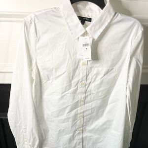 White Long Sleeve Banana Republic Shirt